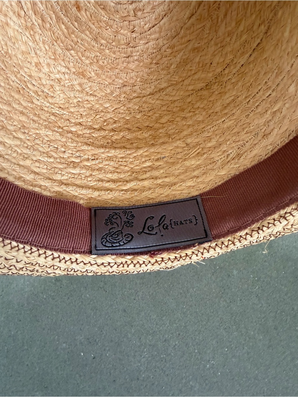 Lola Hats Straw Fedora Hat with Neon Yellow Feather Trim - Picture 4 of 4